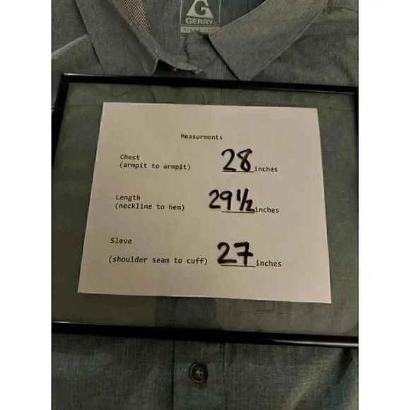 Lot of 2 Gerry performance vented button up shirts XXL zip front pocket NWOT - Picture 7 of 16